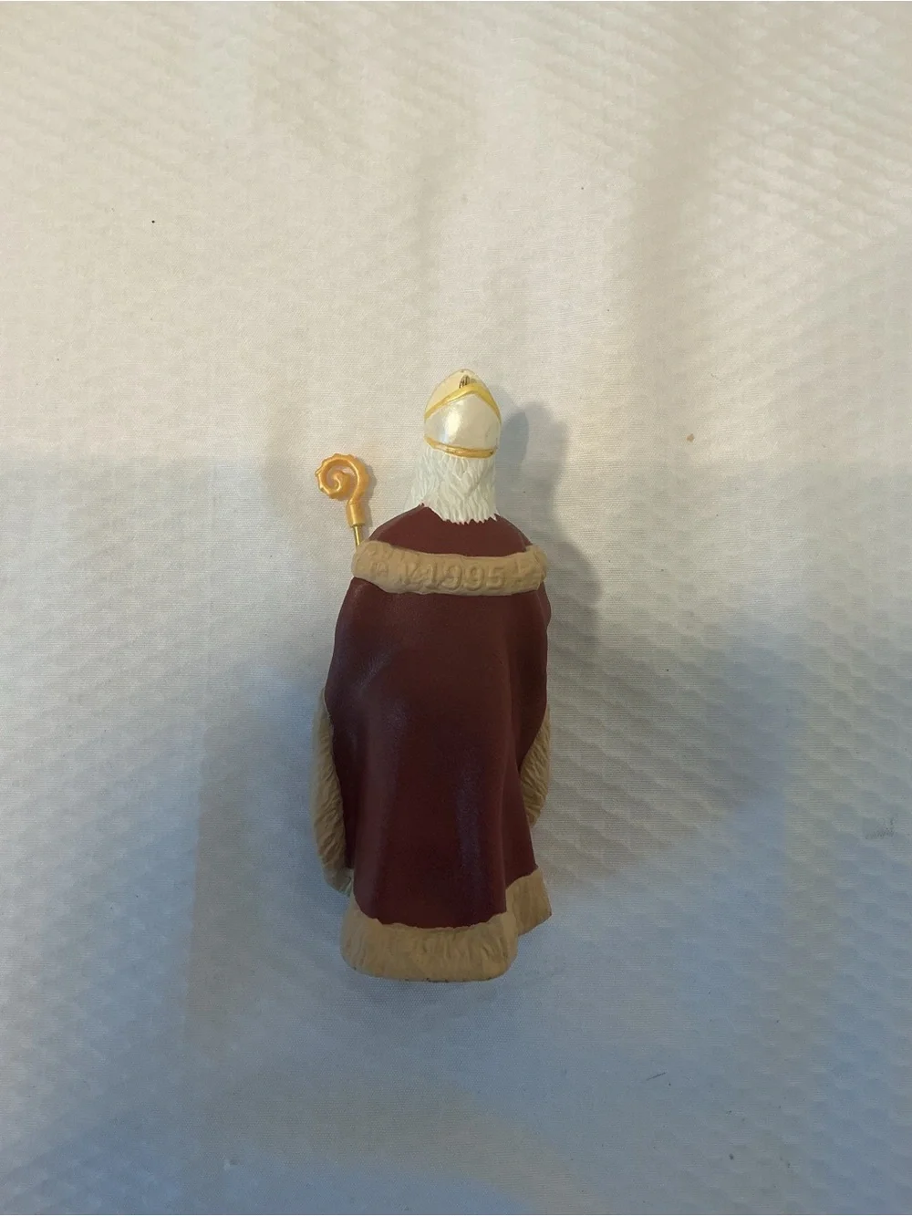 KEEPSAKE the Label Ornament St Nicholas- Red, Cream, Teal, Gold